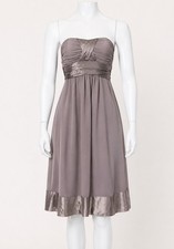 Forever New Size 12 NWOT Taupe Occasion Dress Detachable Straps Wedding Guest