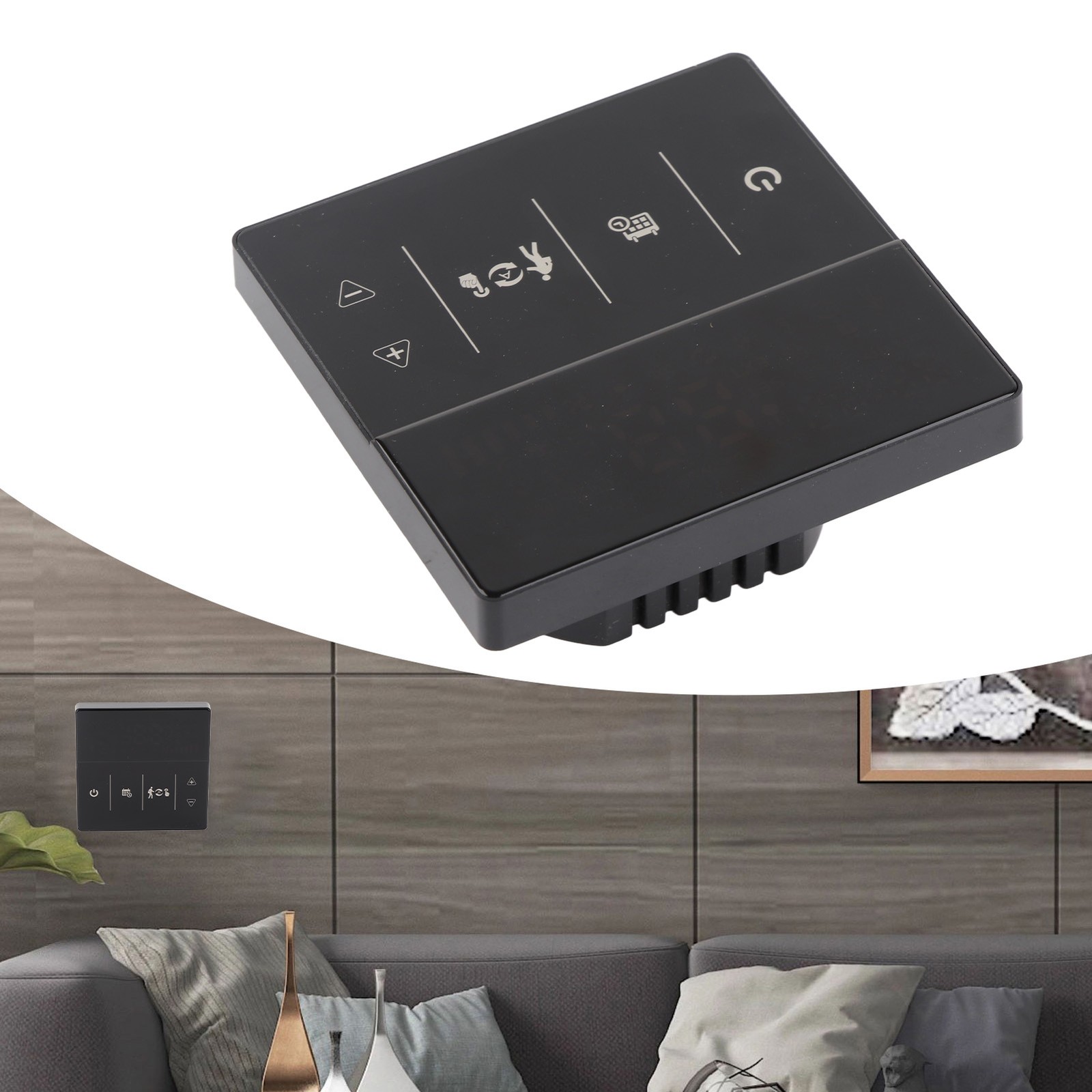 Smart Thermostat With Touch Screen App Voice Control Wifi Temperature Controller