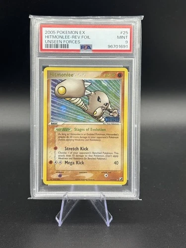 Hitmonlee 25/115 - Reverse Holo - Unseen Forces - Pokemon - Psa 9