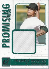 2017 Donruss Promising Pros Materials #PPMFM Frankie Montas Jersey - BB