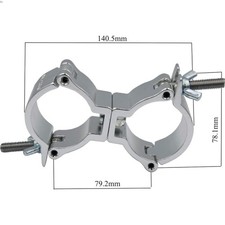 Clamp Light Hook for Lighting Truss, 220lbs Heavy Duty Dual Swivel DJ Stage L...