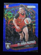 2025 Panini Prizm WNBA Te-Hina Paopao Blue Velocity Rookie Card #61