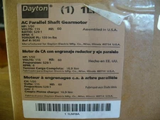 Dayton 1LNF8A AC Parallel Shaft Gearmotor Pellet stove Auger Motor