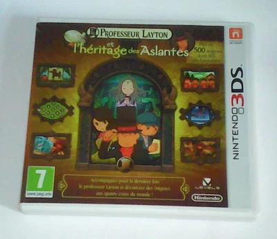 professeur layton l héritage des aslantes Nintendo 3ds boite vide + notices - Photo 1/3