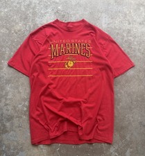 Vintage 80s Artex United States Marines Crest Single Stitch Tee