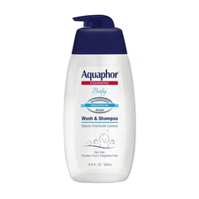 Aquaphor Baby Wash and Shampoo - Mild, Tear-free 16.9 Fl Oz (Pack of 1) 