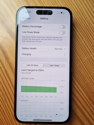 Apple iPhone 15 - 128GB - Black (Unlocked)-88% Battery Health