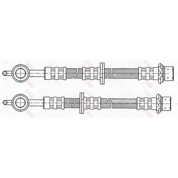 2X TRW BremsschlÄUche Vorne Rechts Links Passend FÜR Toyota Yaris Links+Rechts-image