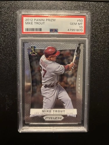 2012 Panini Prizm - Mike Trout #50 PSA GEM MT 10