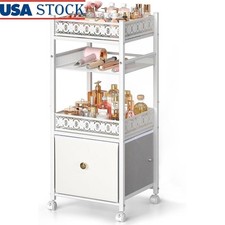 Makeup Organizer W/ 3 Layers 12 Compartments Rolling Cart Skincare & Cosmetics