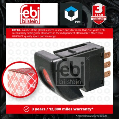 Hazard Switch fits OPEL CORSA B 1.0 96 to 00 X10XE 009138045 090436688 090434384