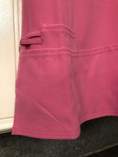 HeartSoul Women's Shaped V-Neck Scrub Top (Pink, 20720) Size XS Junior - NWT - Picture 2 of 5