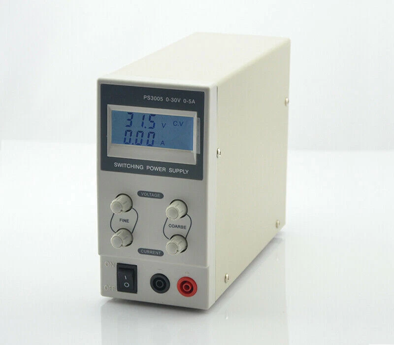 PS3005 Portable Adjustable DC Switching Power Supply LCD Display 0-30V 0-5A 220V - Image 4 of 4