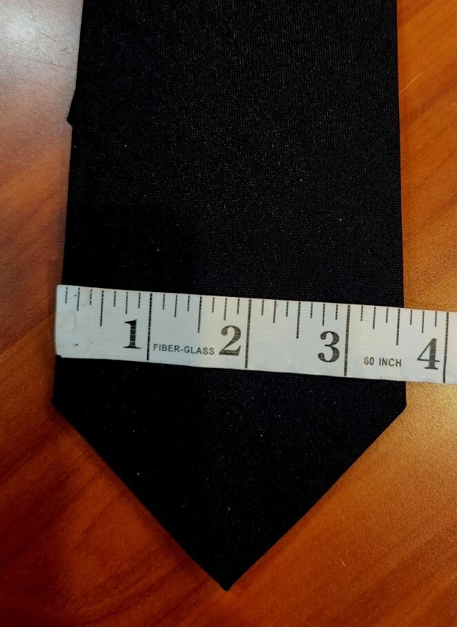 Black Clip on pre-made necktie - Image 4 of 4