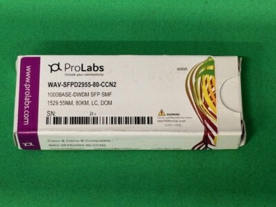 Prolabs WAV-SFPD2955-80-CCN2 Transceiver 1000Base-DWDM