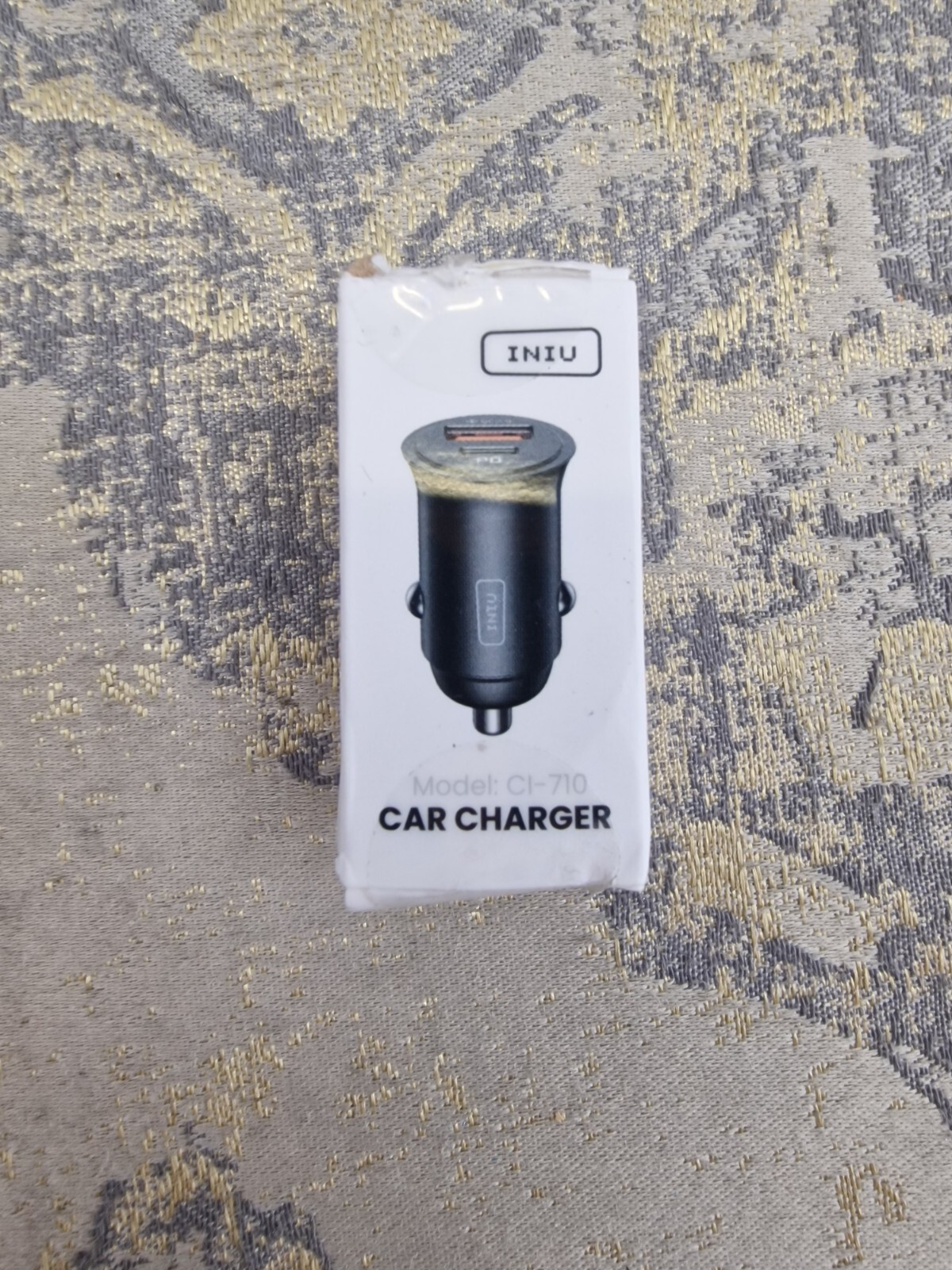 INIU Car Charger, Cigarette Lighter USB Charger Total 60W [USB C 30W+USB A 30W]
