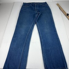 VTG 80s Levi's Jeans Mens 30x29 509 Straight Blue Denim Orange Tab USA Tag 31x30