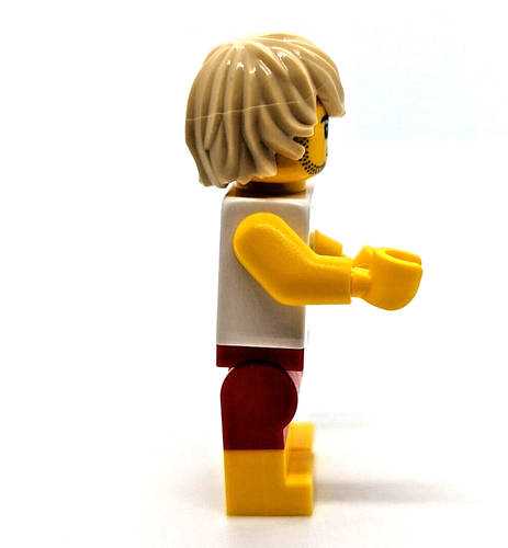 LEGO City Town Beach Lifeguard, Male Minifigure (cty1388) Whistle Shorts - Picture 4 of 6
