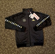Women’s 222 Banda Flippers Flako Track Jacket - Black Smoke Size Medium Nwt M