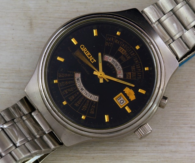 Vintage Orient Multicalendar Automatic men's wrist watch Japan Cal.46943 | eBay