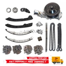 For 5.0L Land Rover LR4 Range Rover  Water Pump Timing Chain Kit Cam Gear