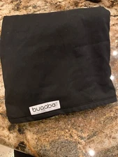 BUGABOO STROLLER BABY BLANKET ALL BLACK FLEECE AND MICROFIBER 39” X 29”
