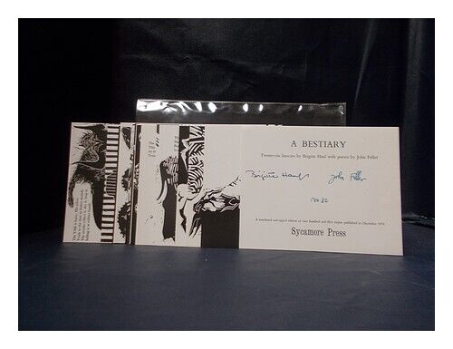 HANF, BRIGITTE. FULLER, JOHN A bestiary / twenty-six linocuts by Brigitte Hanf; - Zdjęcie 1 z 1