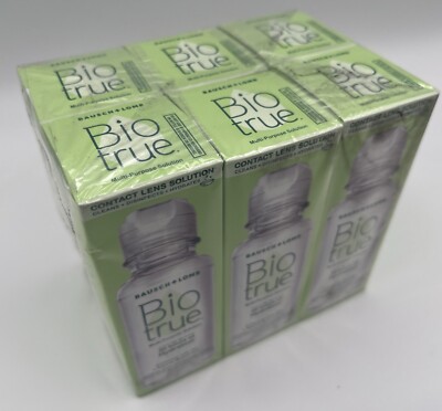 6 - Bausch + Lomb Bio True Multi-Purpose Solution Travel Size 2oz Exp. 10/01/25