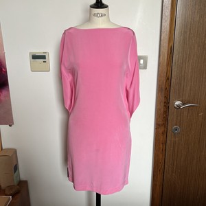 balenciaga hot pink dress