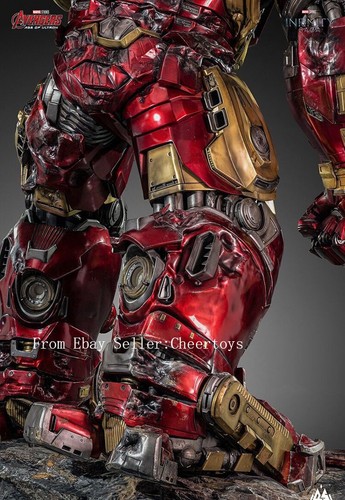 Queen Studios Marvel Iron Man QS MK44 Metal MARK44 Bust Battle Luxury 3.5M Huge - Picture 9 of 12