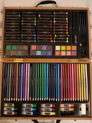 123 Piece Art Set with carrying case - Nearly Complete