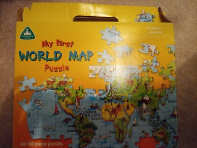 Meine erste Weltkarte ELC 80-teiliges Puzzle