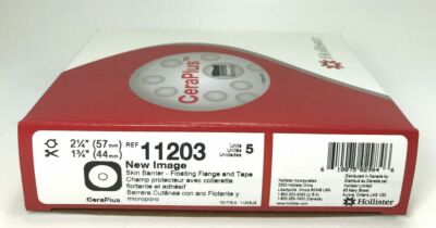 5 Hollister 11203 New Image Skin Barriers 2-1/4'' Flange Cut-to-Fit Exp 2027-31