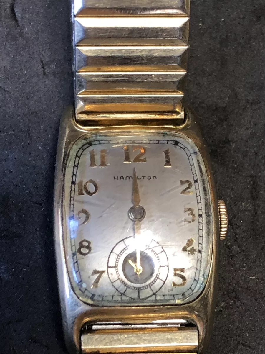 Hamilton 14k gold top filled vintage watch