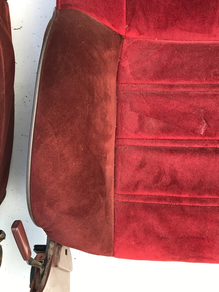 1986 Nissan 300ZX Z31 Turbo Red Seats Upper Front LH RH Set
