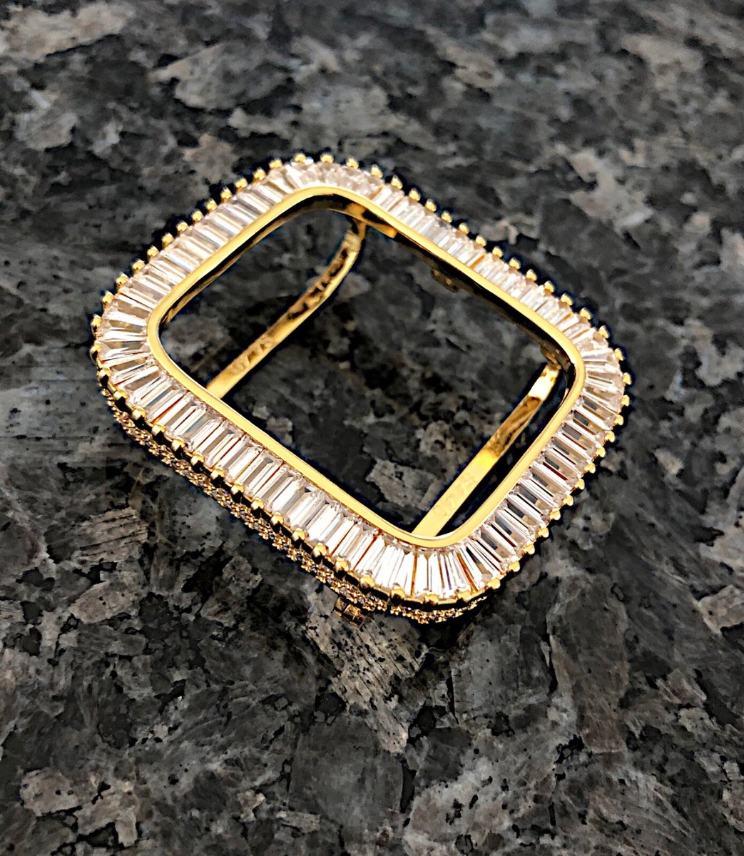 44mm Yellow Gold Lab Diamond Apple Watch Case Apple Watch  display picture 2