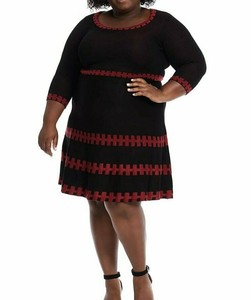 red sweater dress plus size