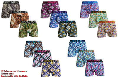 3-er Pack Herren Baumwolle Boxershorts GRAND MAN, M - XXL
