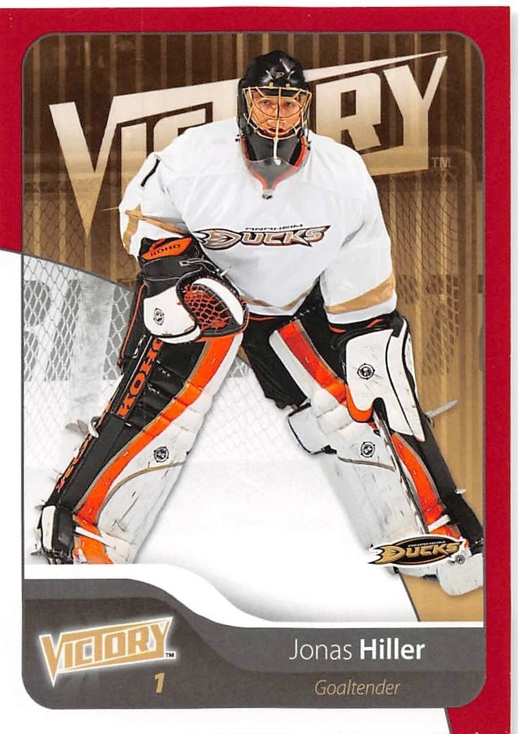 11/12 UPPER DECK VICTORY RED #6 JONAS HILLER DUCKS *60434 | eBay