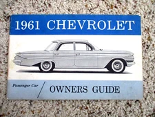 1961 Impala SS Factory Original GM Owners Manual Second Edition Part #3783757