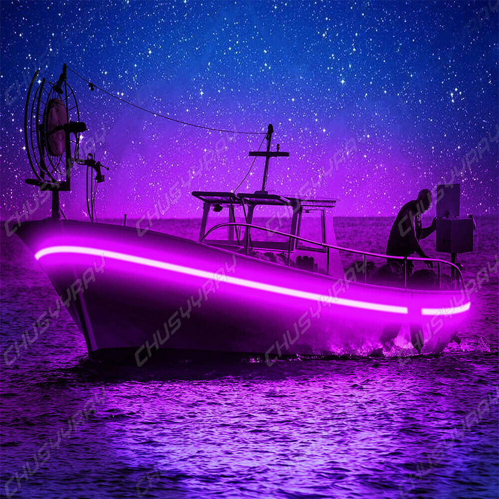 LED Black Light Night Fishing LED Strip UV Ultraviolet Boat Bass