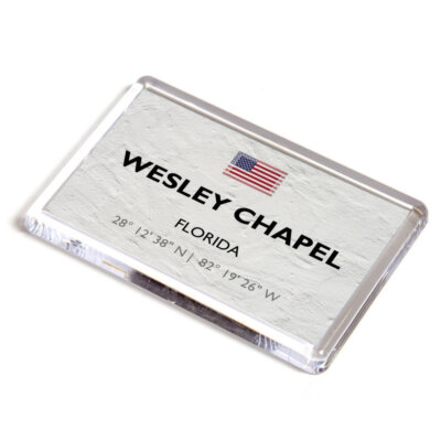 FRIDGE MAGNET - Wesley Chapel - Florida - USA - Lat/Long