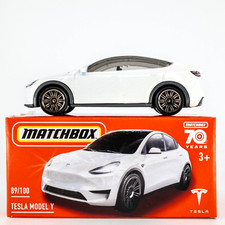 2023 Matchbox Power Grabs 89 Tesla Model Y PEARL WHITE MULTICOAT  FSB