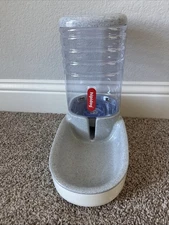 AUTOMATIC WATER DISPENSER CAT DOG BOWL Plastic Portable Gravity Waterer Feeder