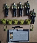gi joe lot figure 1987 tunnel rat Lot Of 5 Figures w/filecard