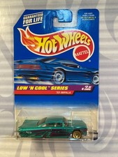 1998 HOT WHEELS ''LOW 'N COOL SERIES'' 698 59 IMPALA GREEN nmc