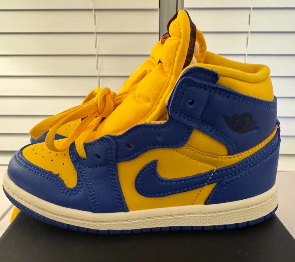 Nike Air Jordan 1 Retro Alto OG (TD) Maíz Reverso Laney 10C - FD2598-700 - NUEVO Foto 3 de 4