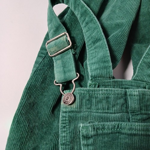 Lot Of 2 Cat & Jack Denim Bib Overalls Girls Sizes 10/12 & 14 Green & Blue - Picture 12 of 14