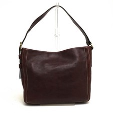 Tsuchiya Kaban Tone Oilnume Leather Shoulder Bag Brown Authentic Ladies Tote