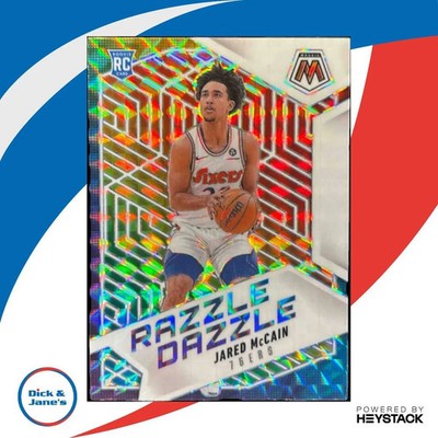 2024-25 Panini Mosaic Jared McCain Razzle Dazzle #15 RC Philadelphia 76ers